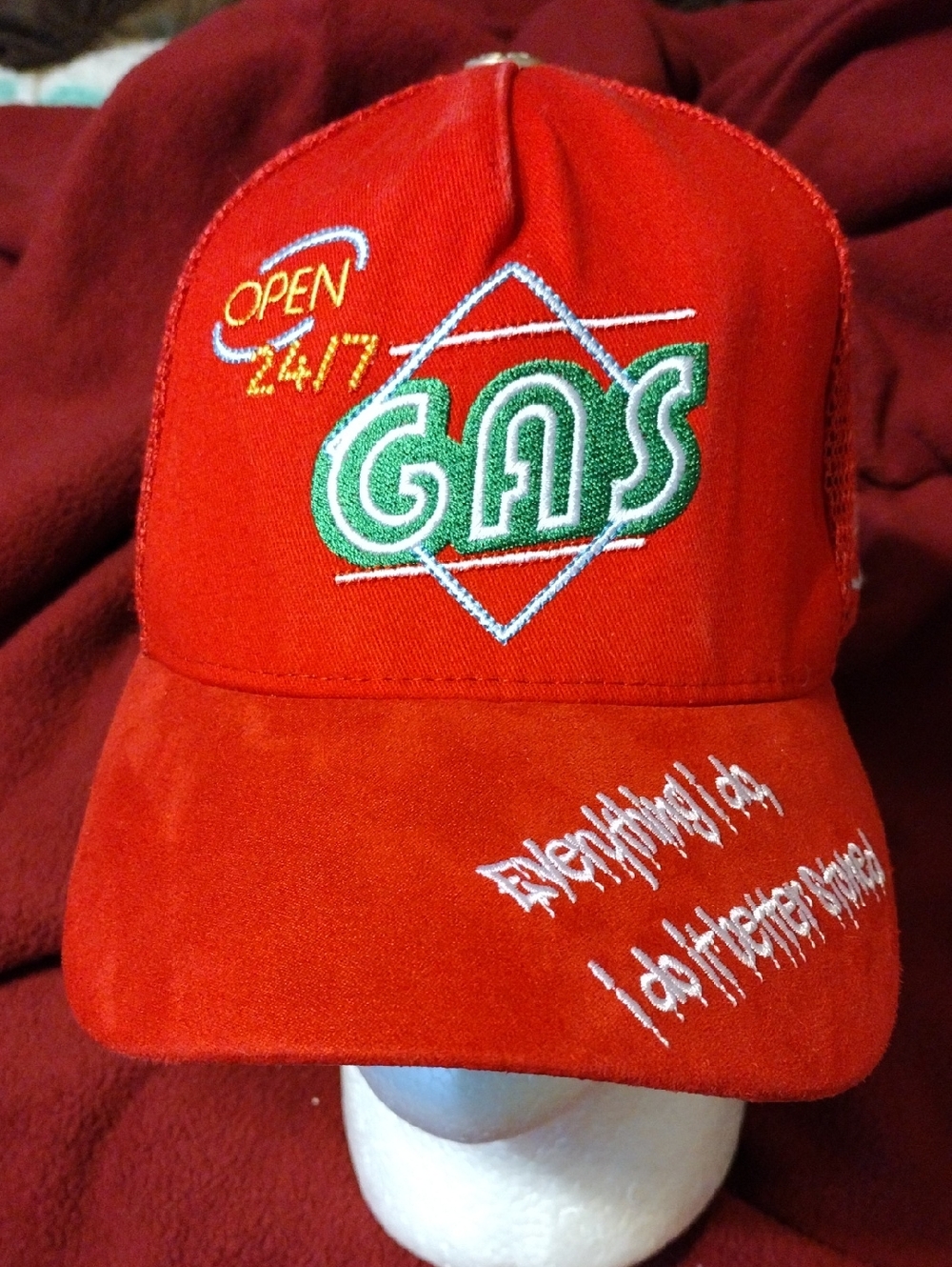 Genuine GASNYC Red Suede Upper & Lower Brim CAP